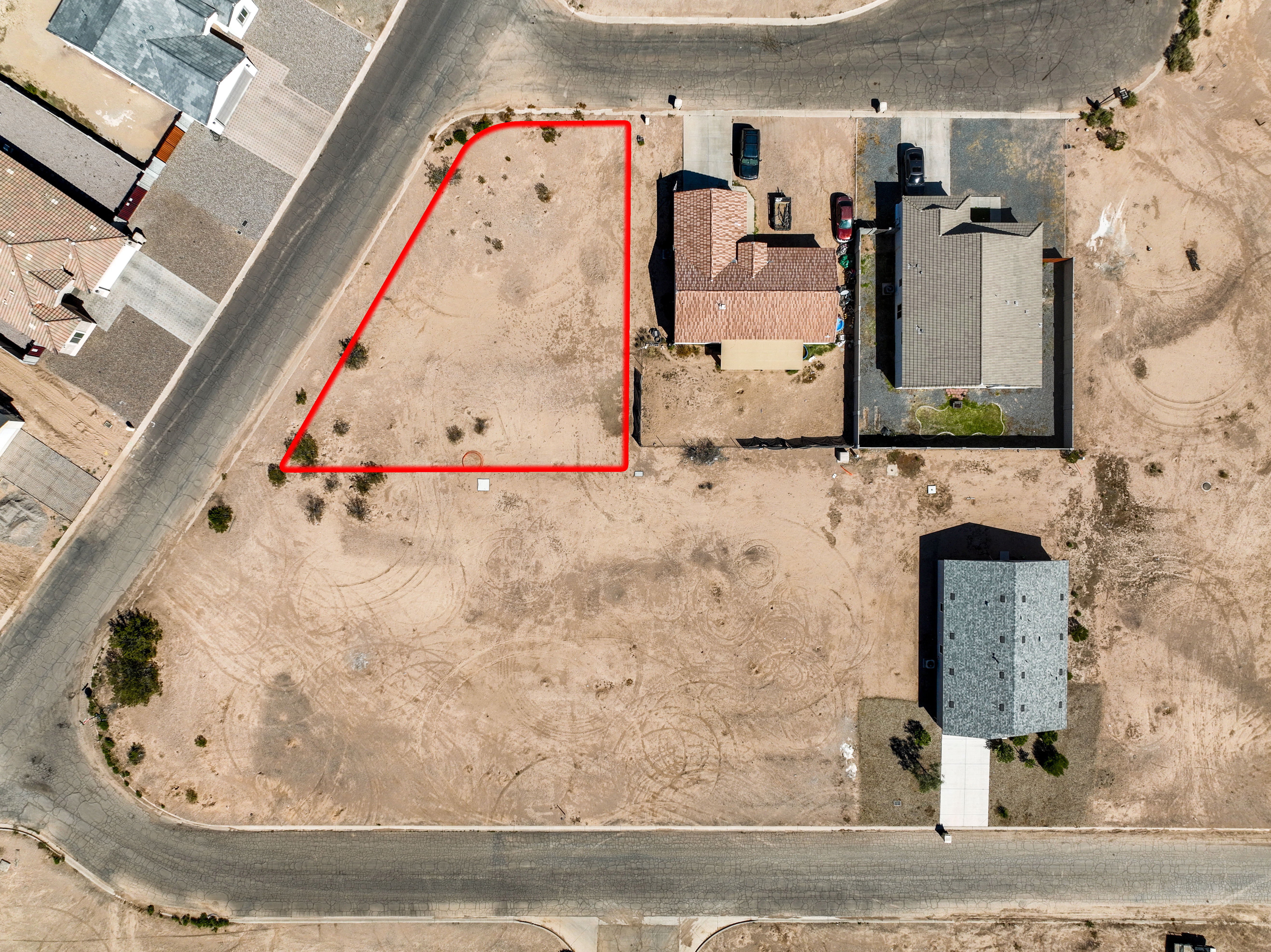 Aerial real estate photo in Phoenix area