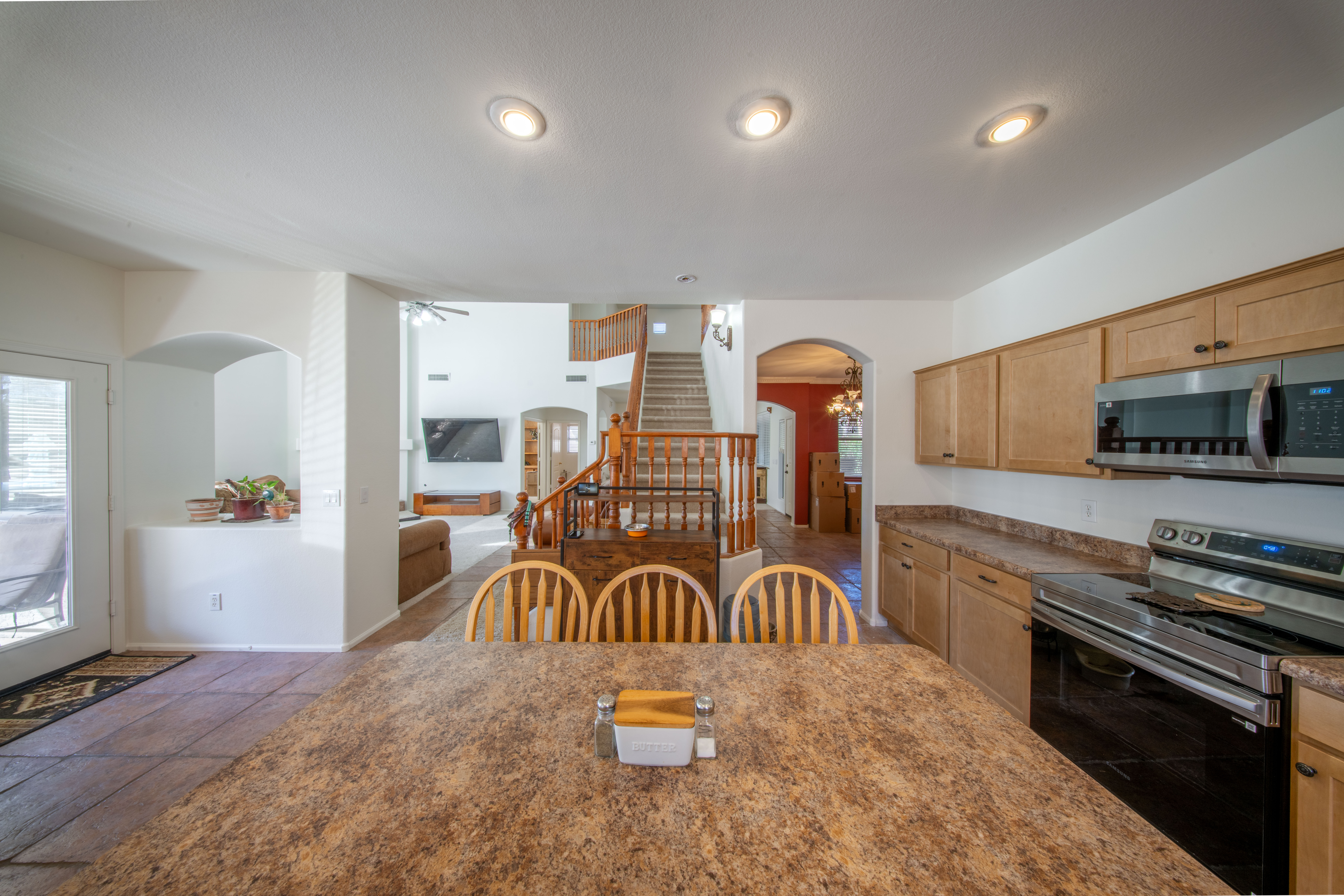 Kitchen interior real estate photo